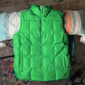 Lands End Green Puffer Vest- St Pats GEAR NWOT
